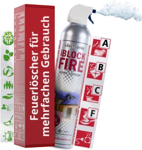 Feuerlöschspray 600ml iBlockFIRE Home Edition ABCF BIO