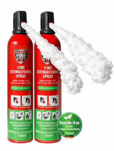 REINOLDMAX Feuerlöschspray für Lithium-Batteriebrände 750 ml - 2 Stück 