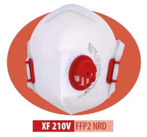 XF 210 flache Atemschutzmaske FFP2 Klasse NR D